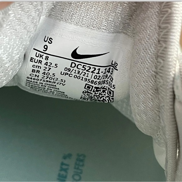 Nike Air Zoom Infinity Tour NEXT% Men’s Size 9 white Golf Shoes New - Picture 10 of 10